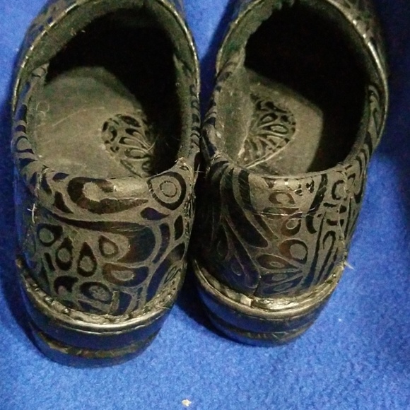 B.O.C. Peggy Black Tooled Leather Clog 7M - Picture 3 of 7